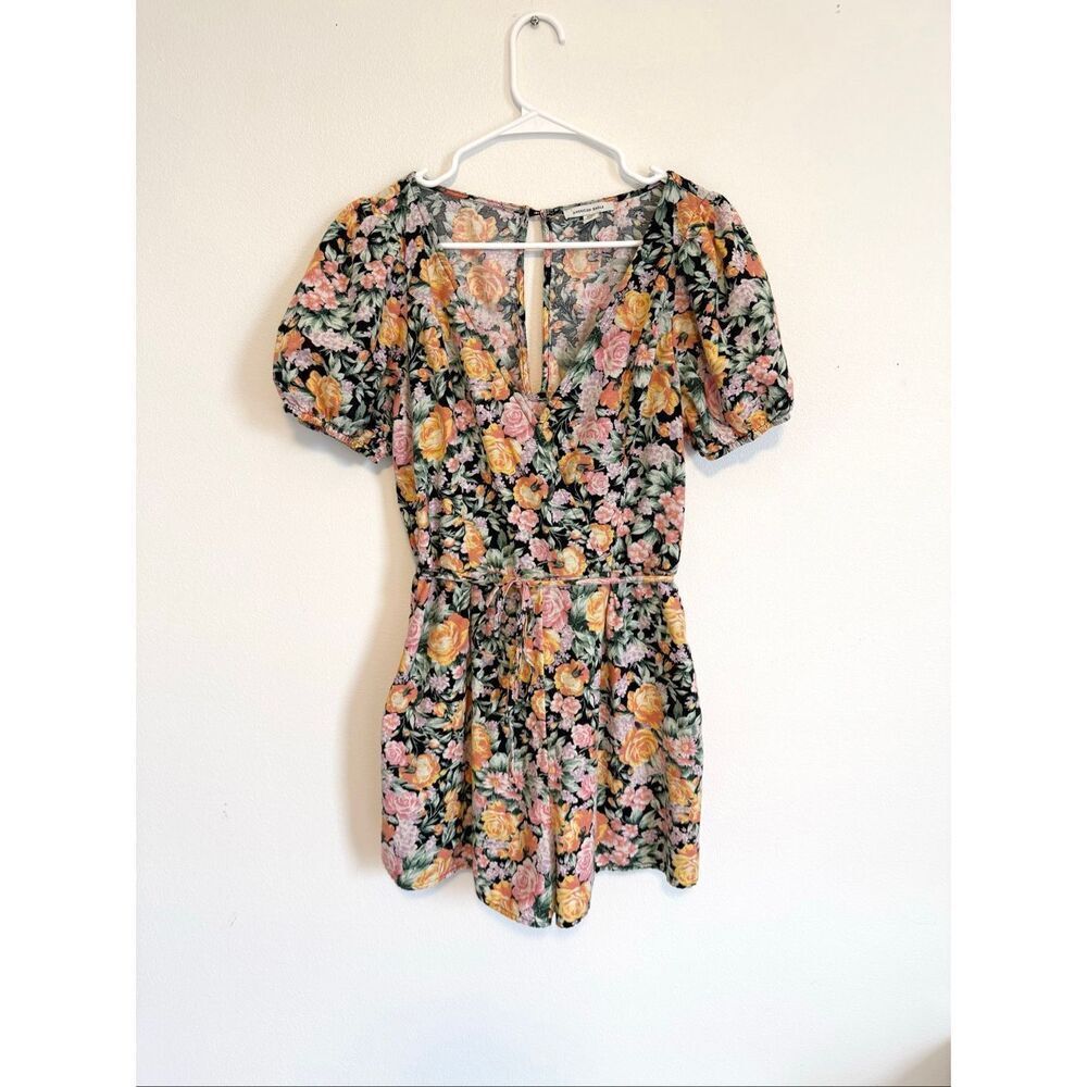 American Eagle Floral Romper